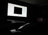 Crna slika, 2012., ambijentalna video instalacija; crno platno (300 x400 cm) na bijelom platnu (500 x 1200 cm), video projekcija